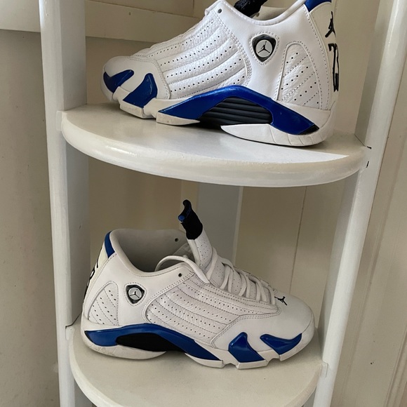 Jordan Other - Air Jordan 14 Retro Youth Sneakers Blue, Black & White Shoes. Size 5Y